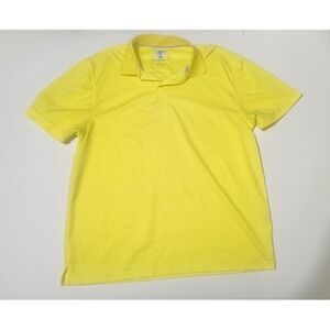 Golf America Mens Short Sleeve Yellow Shirt